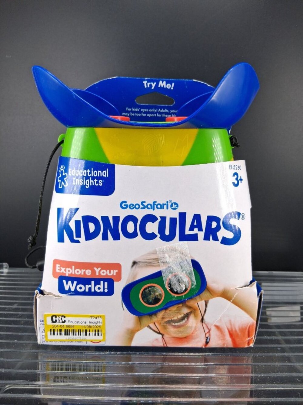 GeoSafari Jr. Kidnoculars Focus-Free Binoculars For Ages 3+